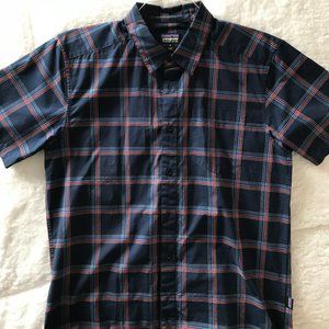 Patagonia Plaid Short Sleeve Shirt Men's M